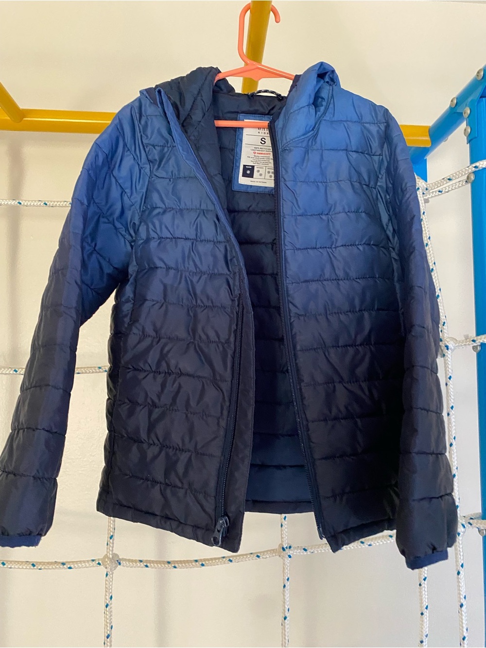 Gap Kids PrimaLoft Puffer Jacket Blue Size S 6-7